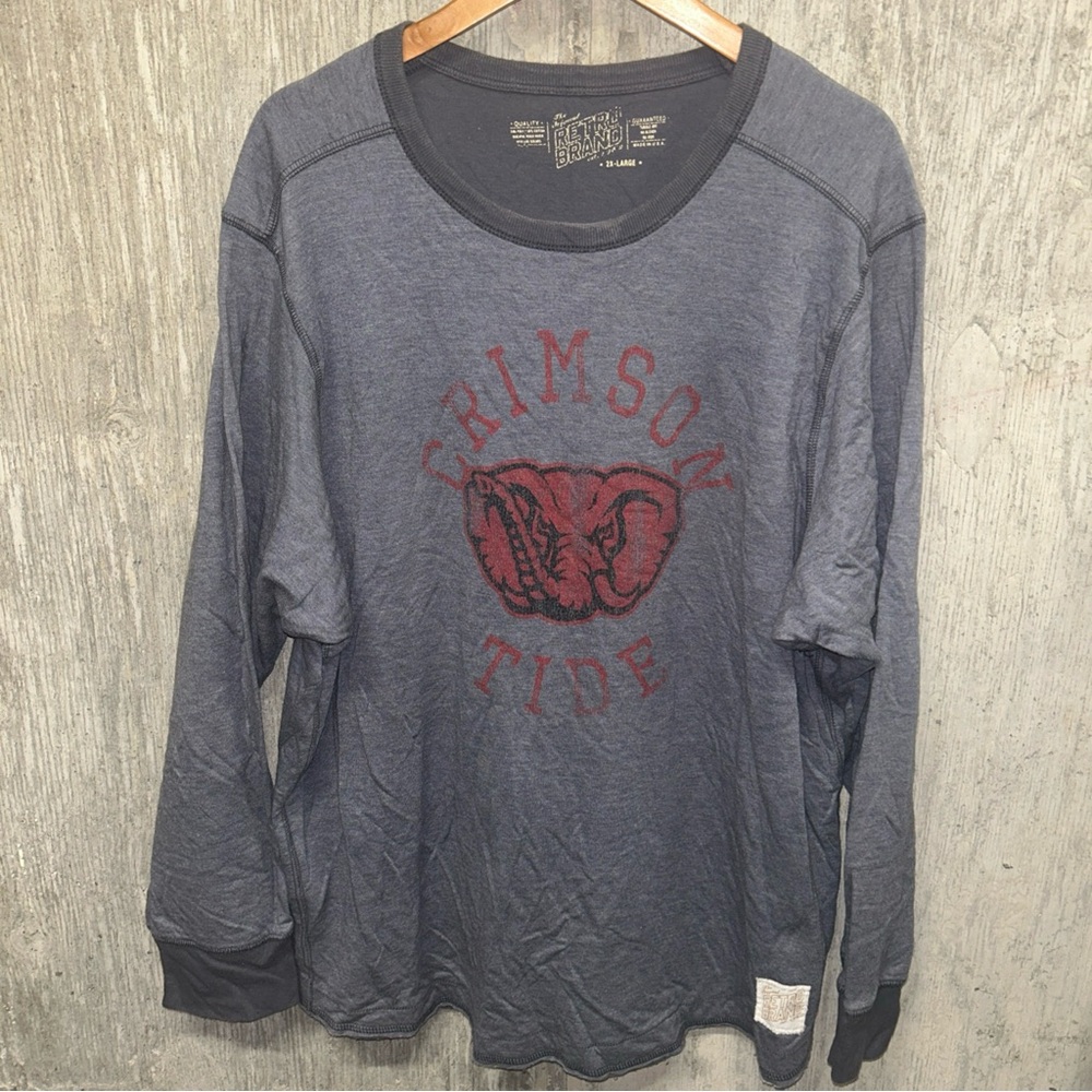 University of Alabama Crimson Tide Gray Long Sleeve Shirt XXL